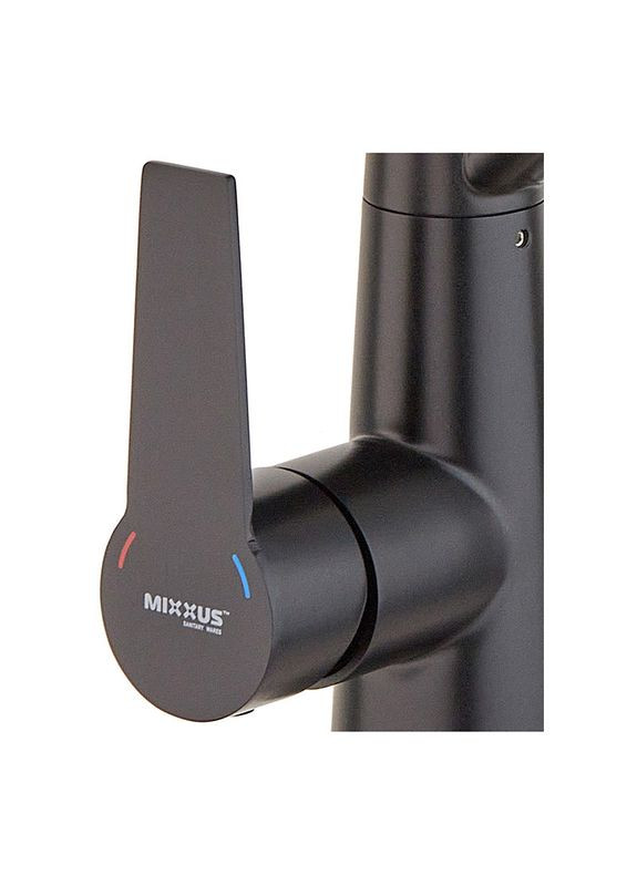 Кухонний змішувач із чорним силіконовим виливом FUL-021 (з вих.для питної води) (MI6021) Mixxus (334003353)