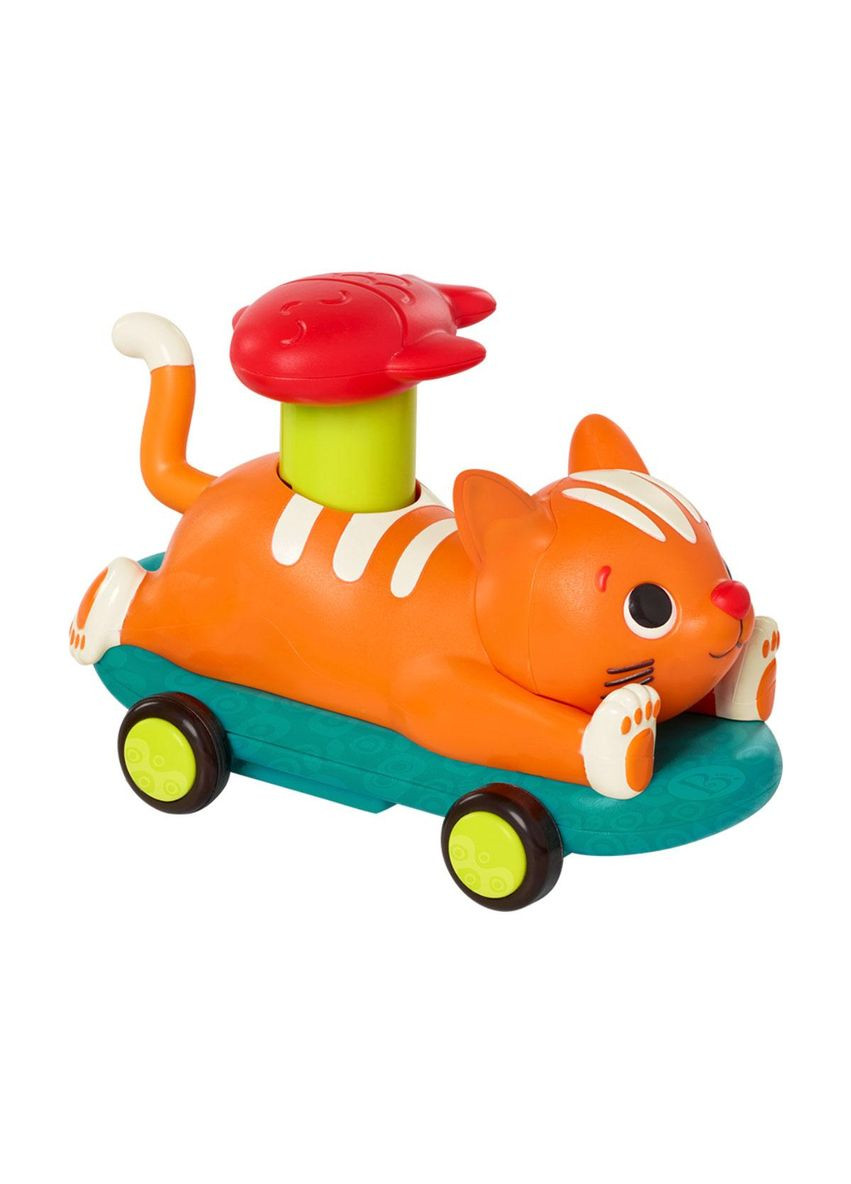 Машинка інерційна серії Локмобілі — Котик, колір жовтогарячий Battat (363261876)