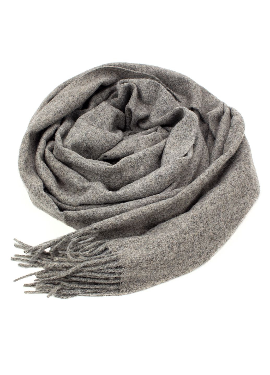 Женский кашемировый шарф Светло-серый LuxWear S128004 (225001112)