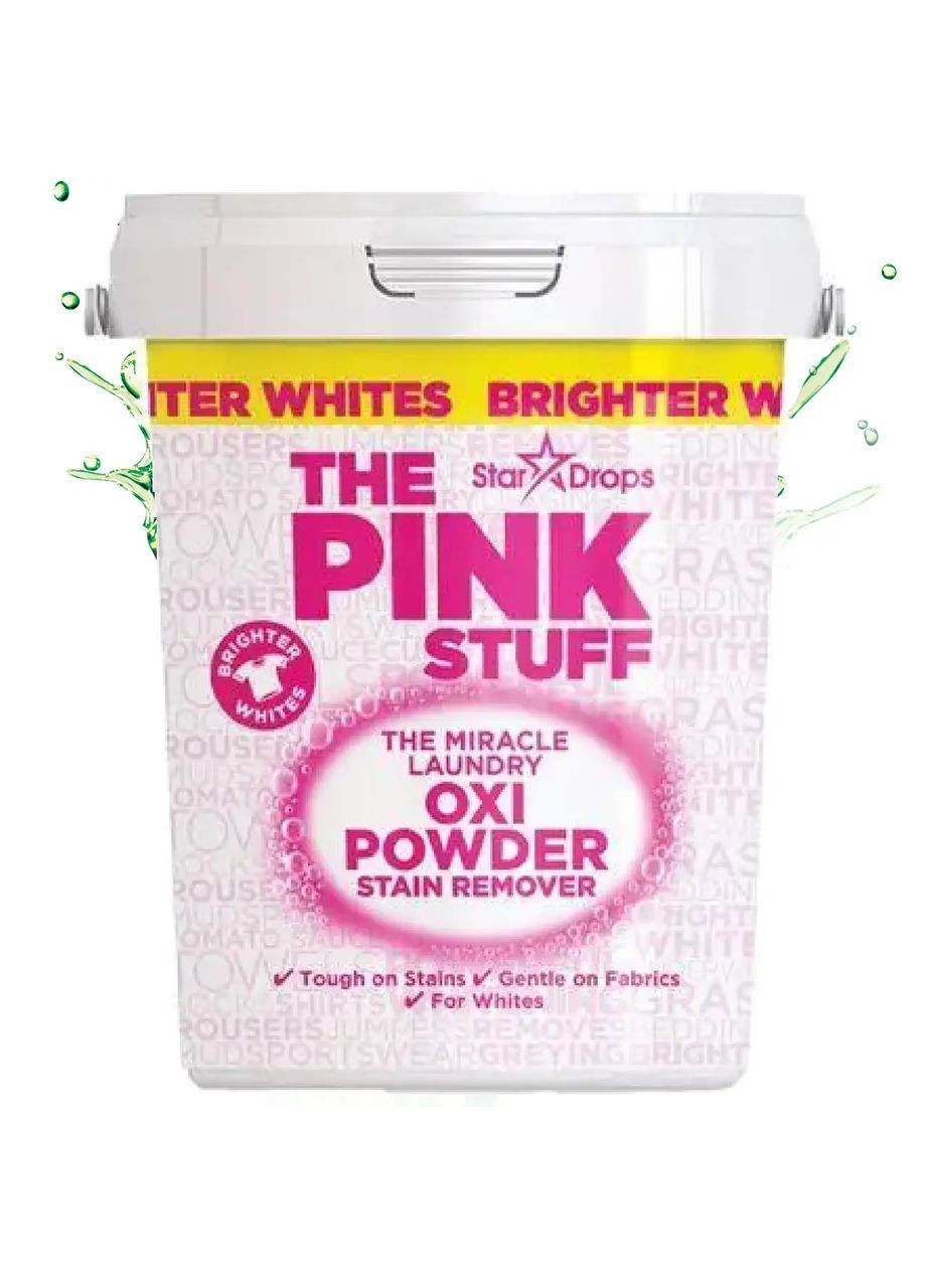 Кислородный пятновыводитель порошок Oxi Powder Stain Remover Whites для белых вещей 1000г The Pink Stuff (362587040)