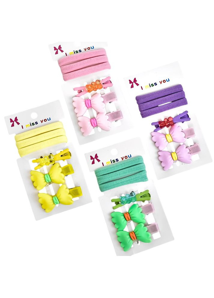 Аксессуары для волос 6шт/наб (3 резинки, 3 шпильки) (WW02166) No Brand (368029409)