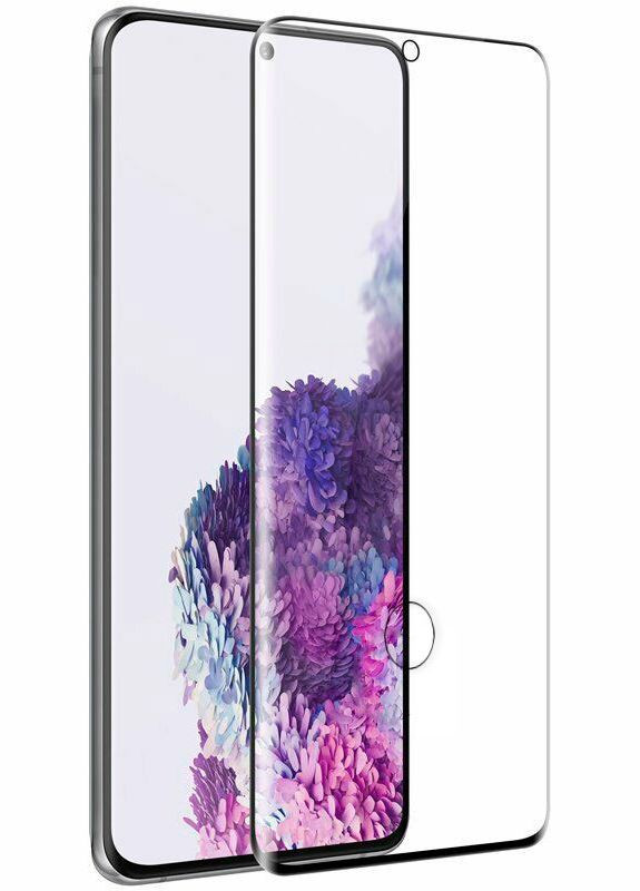 Защитное стекло 5D Cold Carving Tempered Glass Samsung Galaxy S20+ Black Toto (298992939)