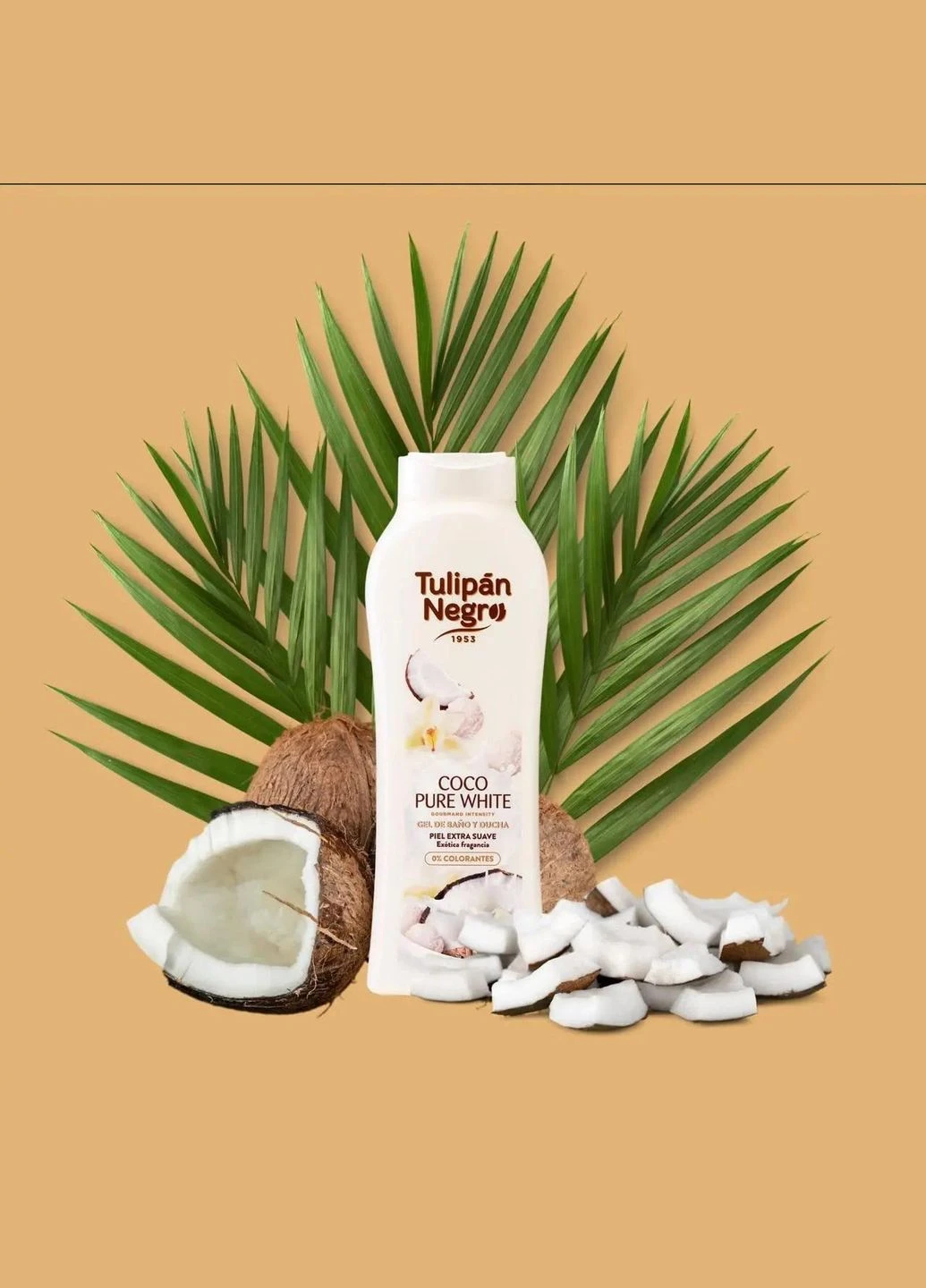 Гель для душу Coco Pure White - Ніжний кокос, 650 мл Tulipan Negro (311666529)