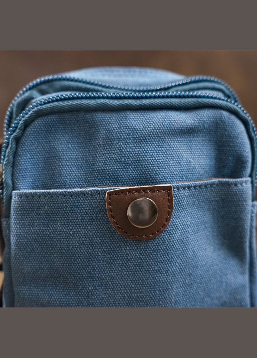 Сумка чоловіча через плече барсетка 20164 Синя Vintage (302009020)