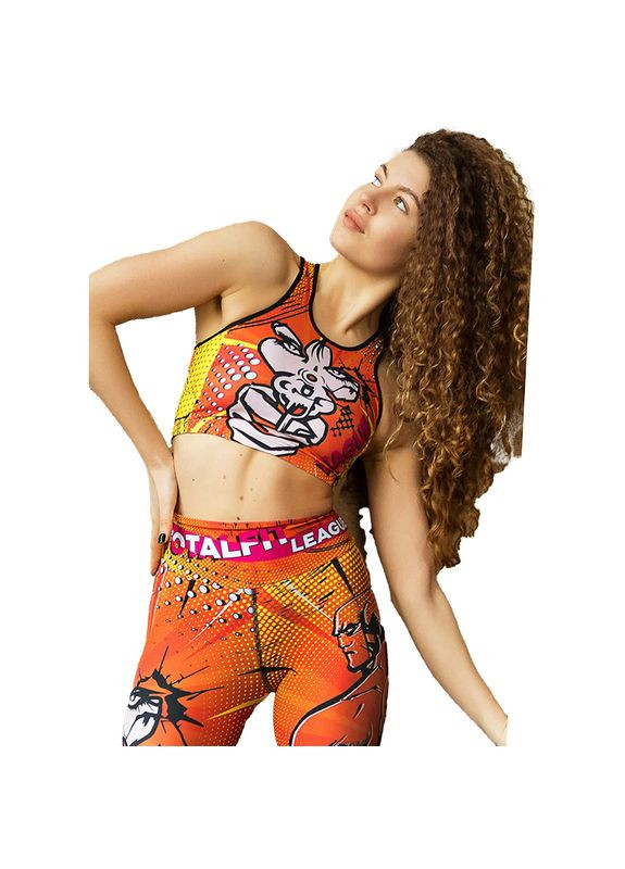 Топ T2-P94 Оранжево-жовто-чорний, (06399801) TOTALFIT (323025536)