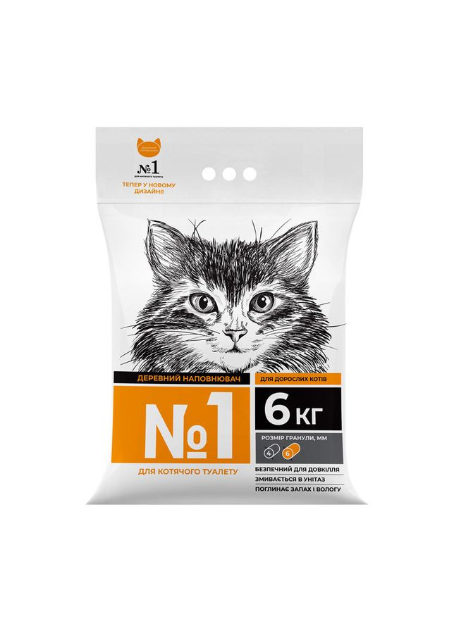 Деревний наповнювач №1, 5+1кг No Brand (363200466)