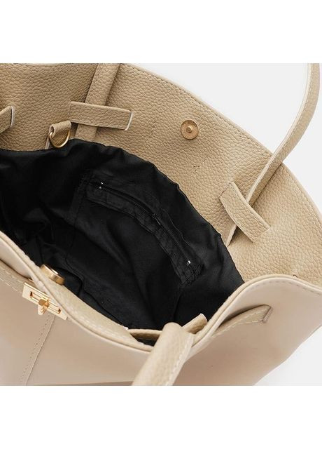 Сумка шоппер женская из экокожи через плечо большая Белый 39117 Monsen (353302657)