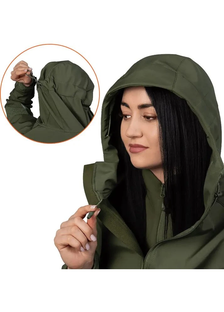 Зеленая куртка w talker ofthell Camotec