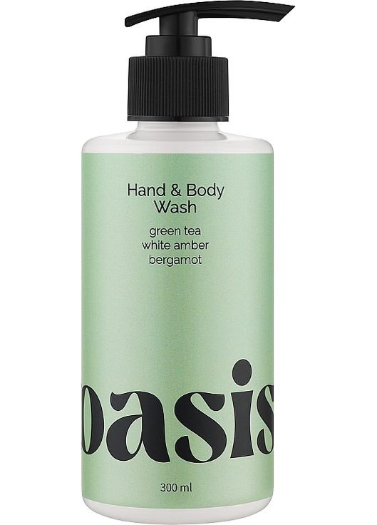 Парфумований гель для душу "Green Tea" Hand&Body Wash 300ml (1400458-31023991) Oasis (368616563)