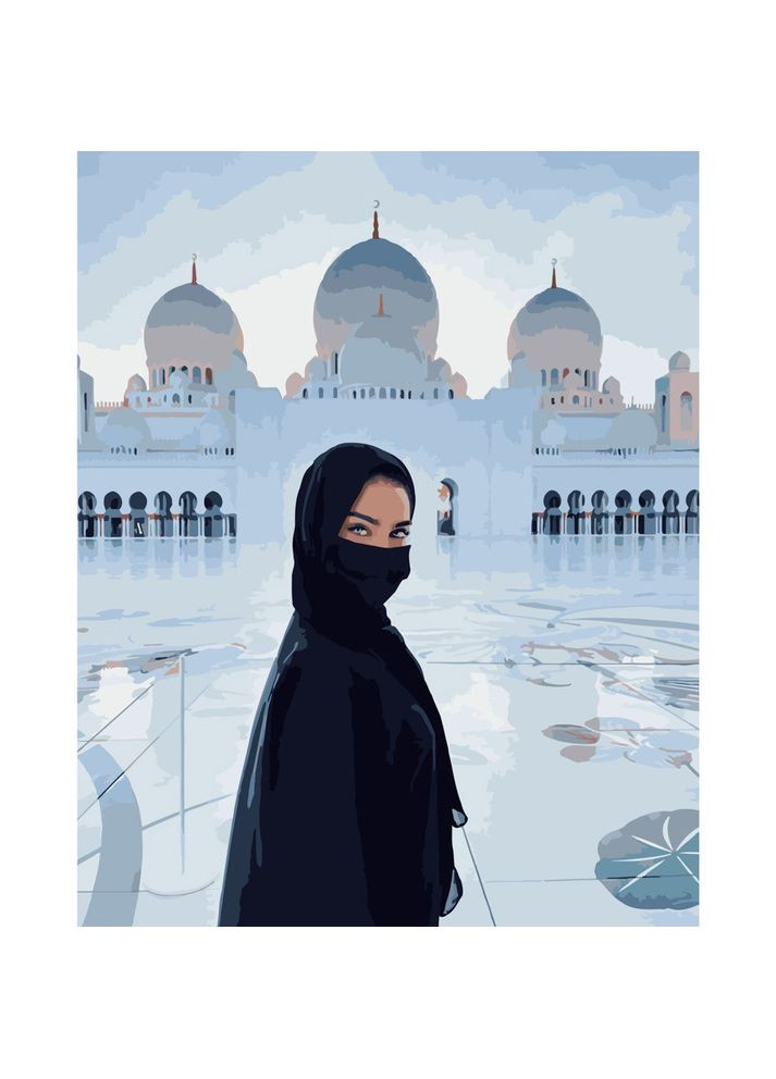 Картина за номерами ПРЕМІУМ Красуня в Абу-Дабі розміром 40х50 см (GS221) Strateg (362501070)