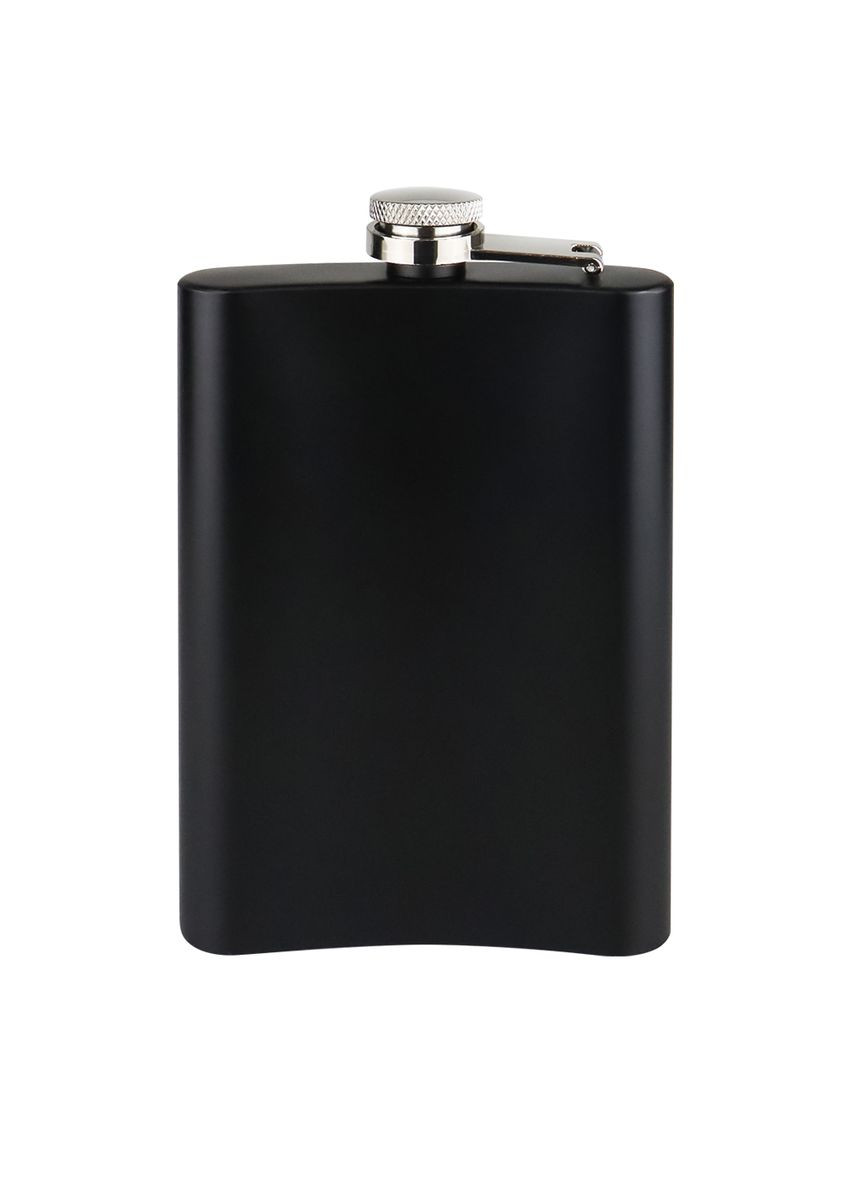 ФлягаТМ черная нержавеющая с УФ печатью черная серия №103 9OZ 255 мл 4PROFI (324271195)