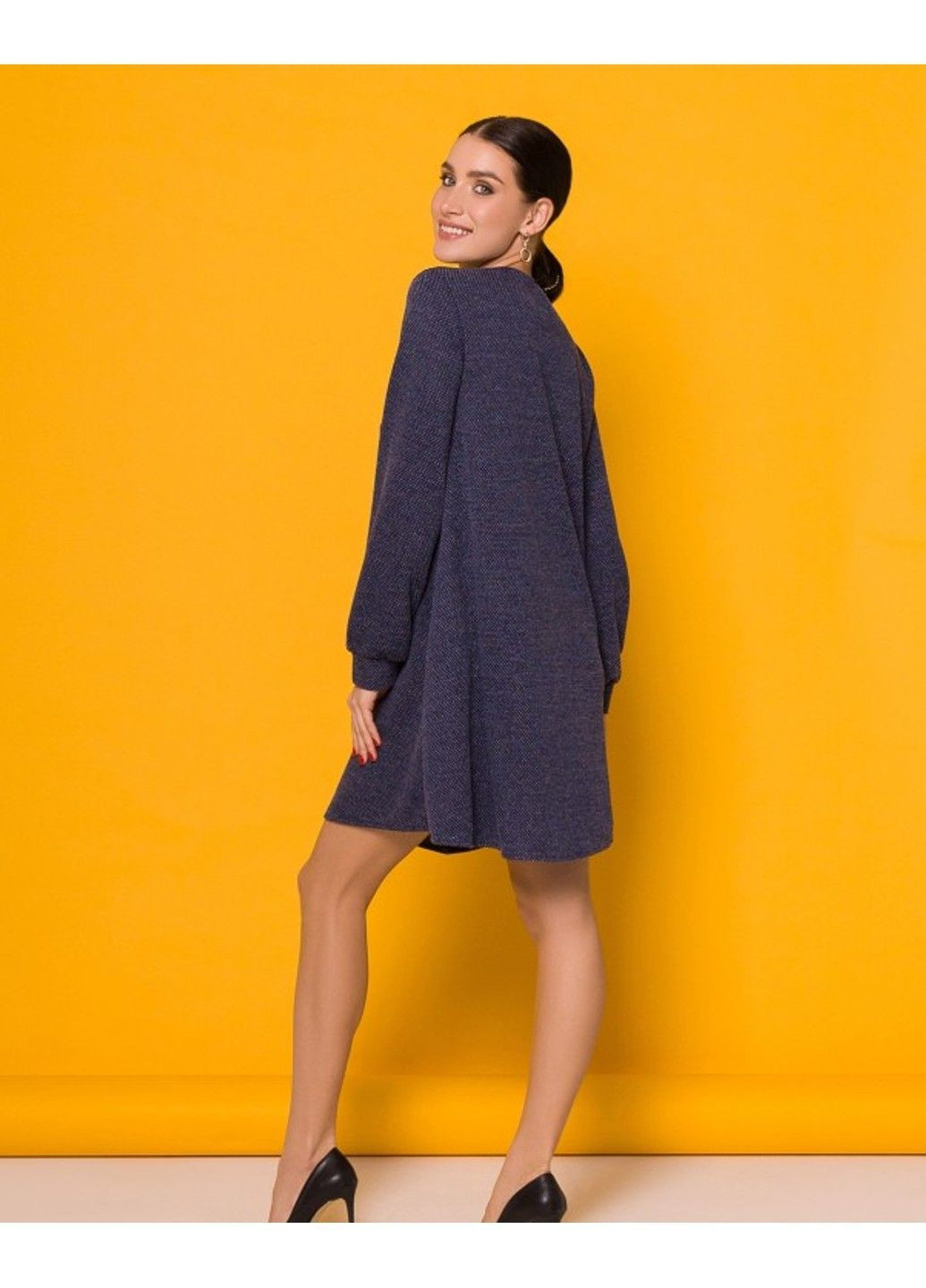 Синя повсякденний сукня 12991 синій ISSA PLUS