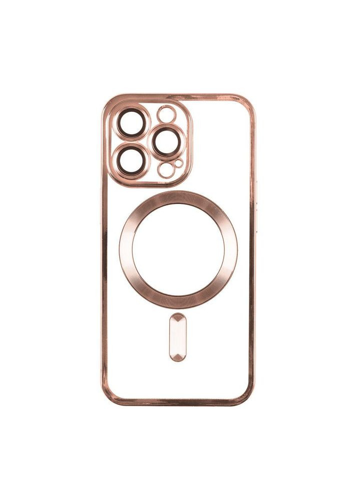 Чехол TPU Metallic with Magsafe с закрытой камерой для iPhone 12 Розовый Wave (293504610)