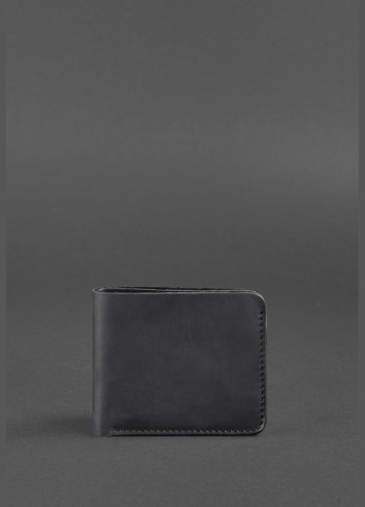 Чоловіче шкіряне портмоне 4.1 (4 кишені) чорне Crazy Horse (A-026569) BlankNote (328444691)