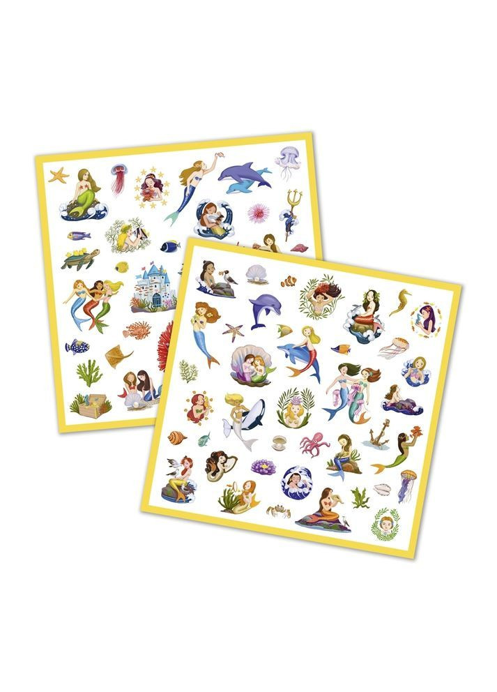 Набір наклейок Русалки, 160 шт. () Djeco DJ08885 (366529668)