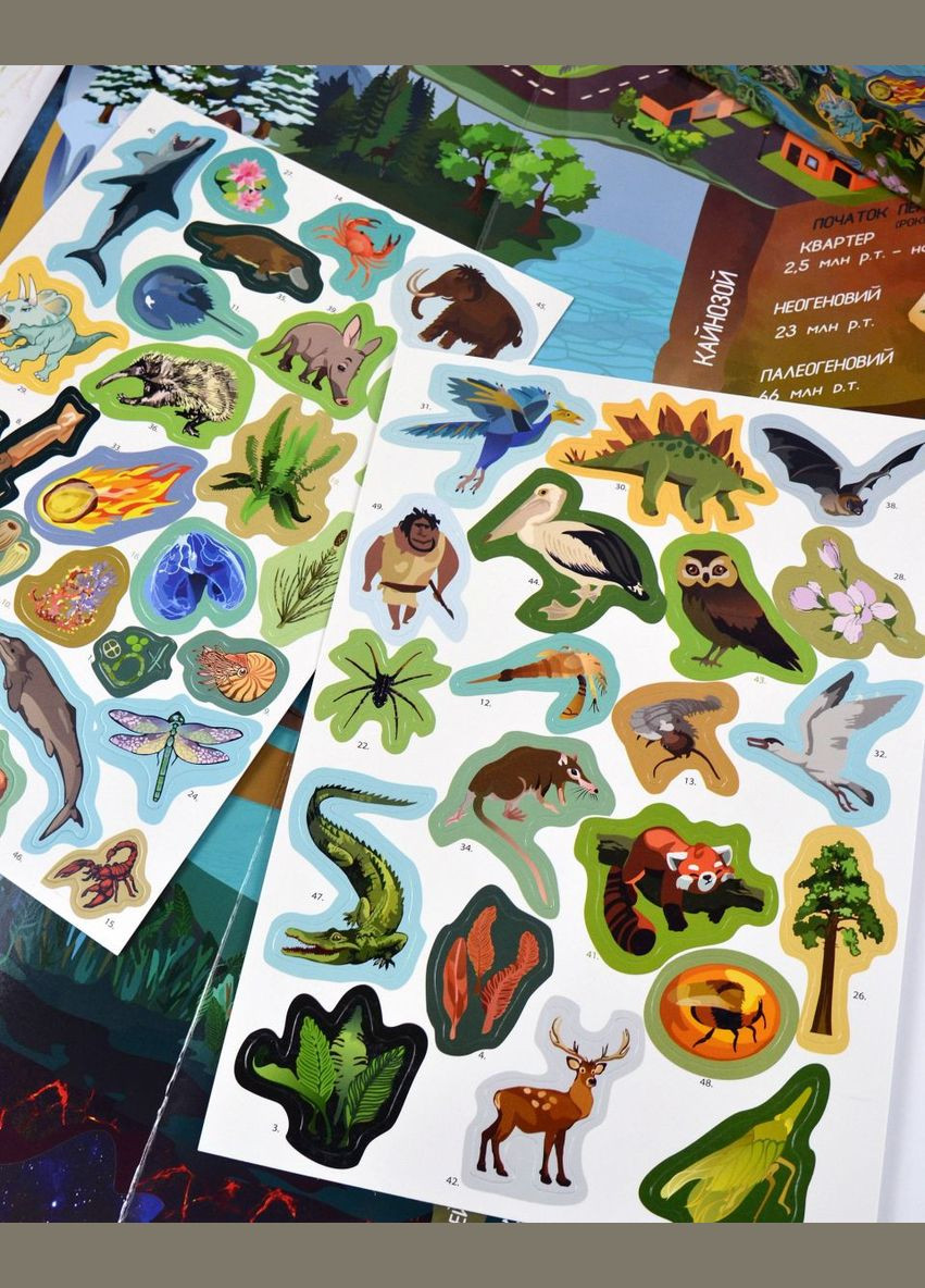 Гра з багаторазовими наклейками "Хто живе на Землі" MIC (290251157)