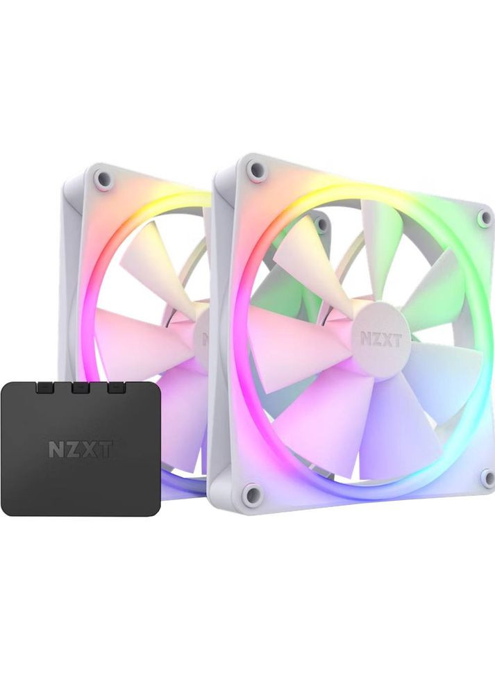 Набор корпусных кулеров F140RGB 140mm RGB Fans Twin White (RF-R14DF-W1) NZXT (323094172)