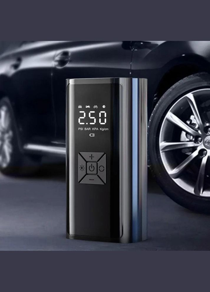 Автомобильный компрессор с цифровым дисплеем 12В насос для накачки шин беспроводной (R051469) Bodasan (340672686)