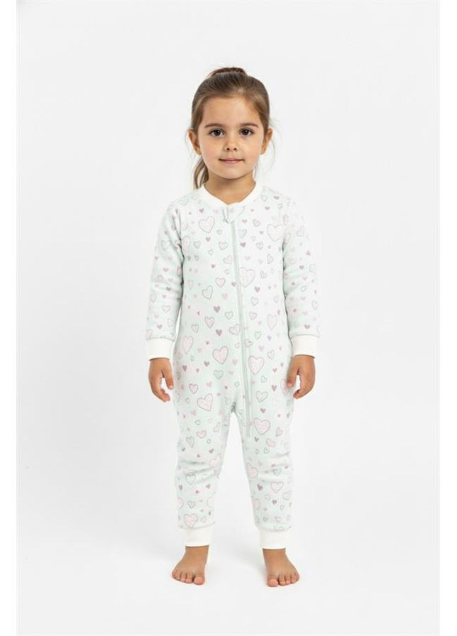 М'ятна спальний комбінезон унісекс з утепленням, колір білий, вік 2 роки, зріст 92 см Zeyland