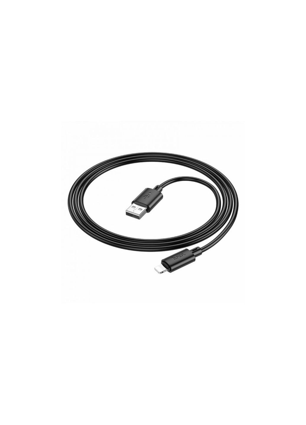 Кабель X88 / Lightning - USB для Iphone / Швидка зарядка до 2.4 ампера / 1 метр / Чорний Hoco (335257267)