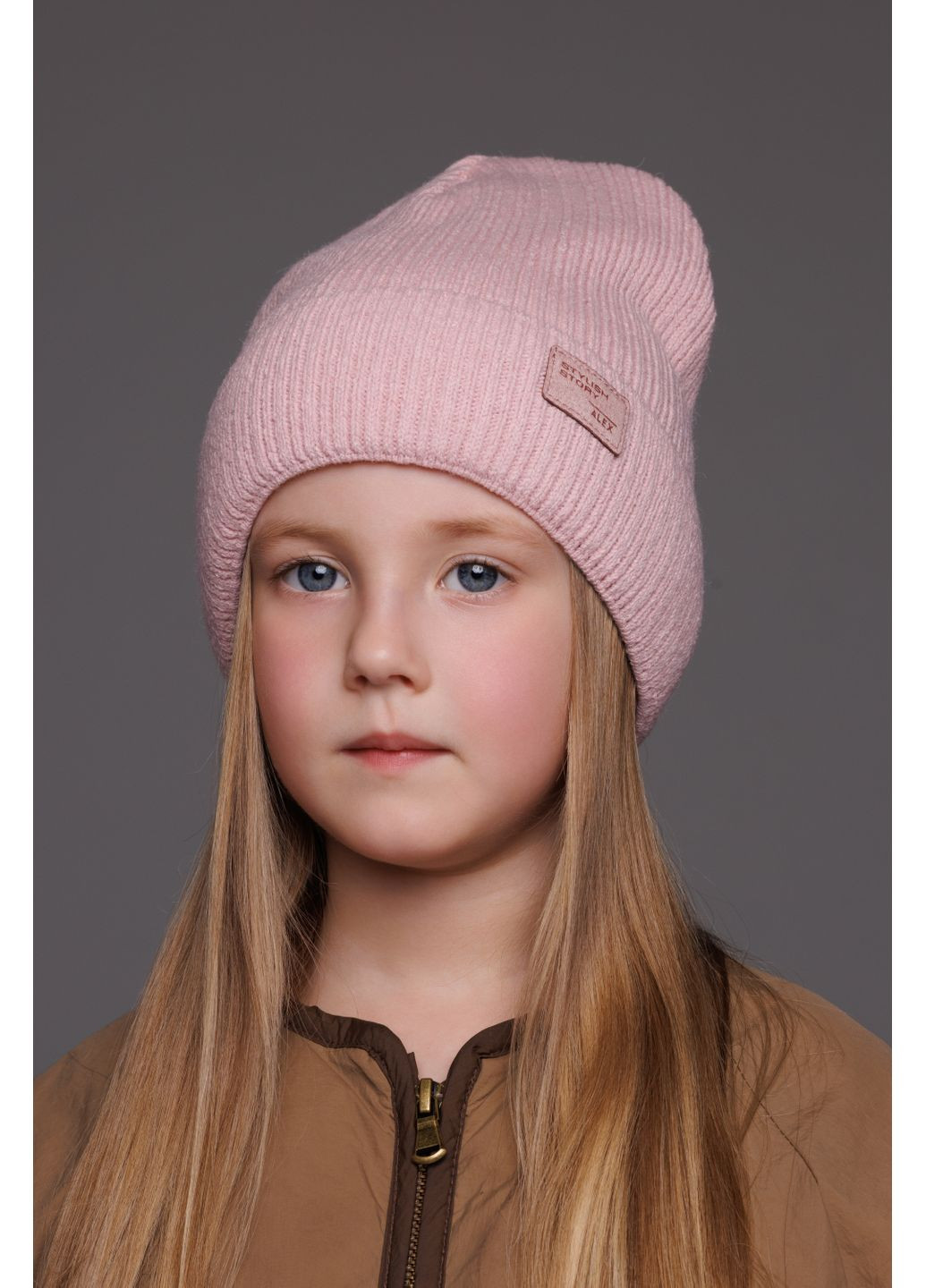 Шапка для девочки Виола K103 50-52 см. Кофе Alex K103-32 (364302253)