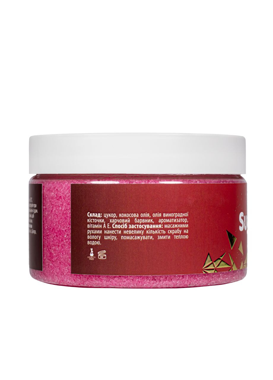 Цукровий скраб для тіла з ароматом вишні та мигдалю 250 мл Top Beauty (302725521)