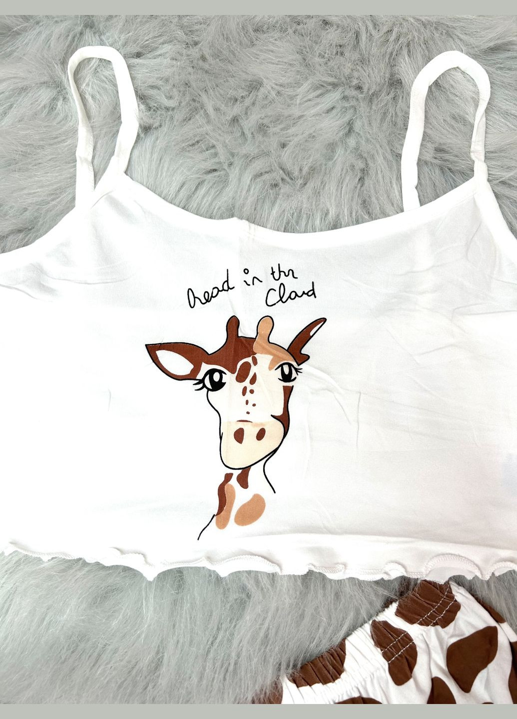 Коричнева всесезон жіноча піжама Saimeiqi