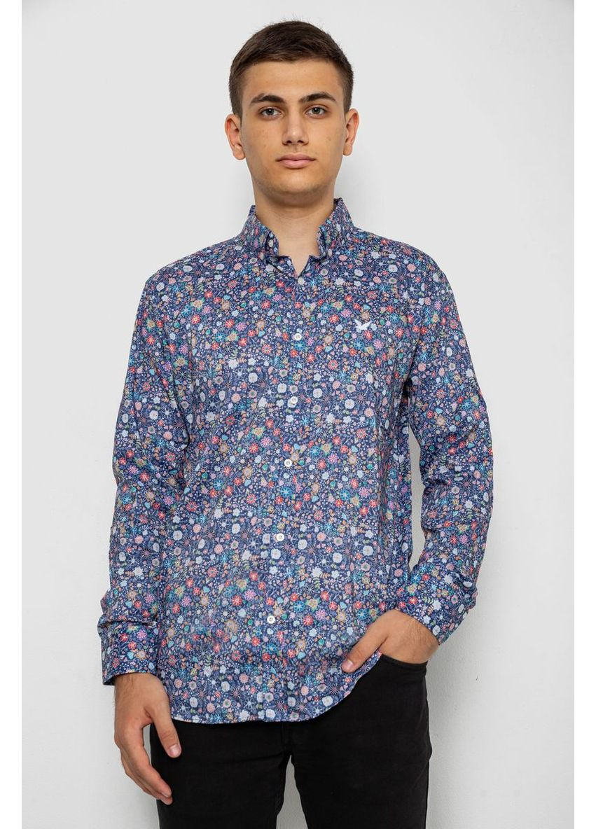 Синяя рубашка Ager