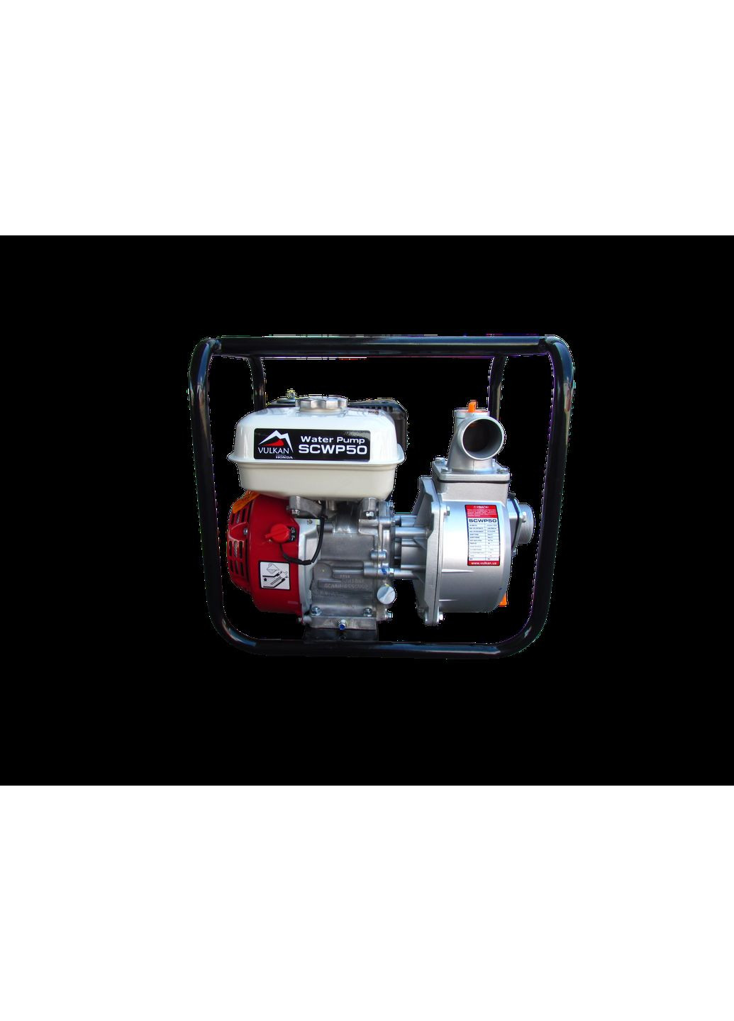 Мотопомпа рукав 50мм, 30м3/год, підйом 25м, чиста вода, SCWP50 Vulkan (342968014)