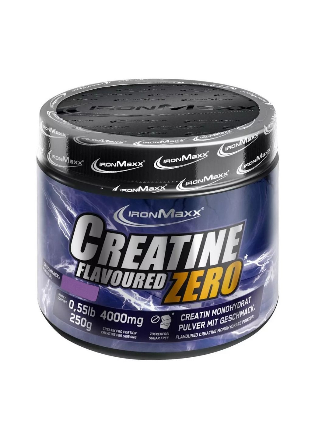 Креатин Creatine Flavoured ZERO, 250 грамм Без вкуса Ironmaxx (293415728)