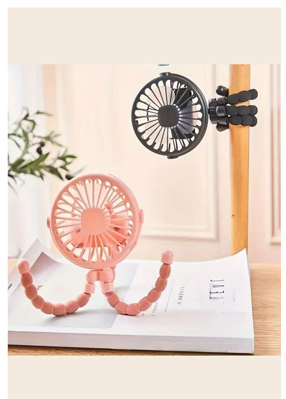 Міні вентилятор акумуляторний з ніжками, що гнуться MK-33 вентилятор восьминог Good Idea (335879104)