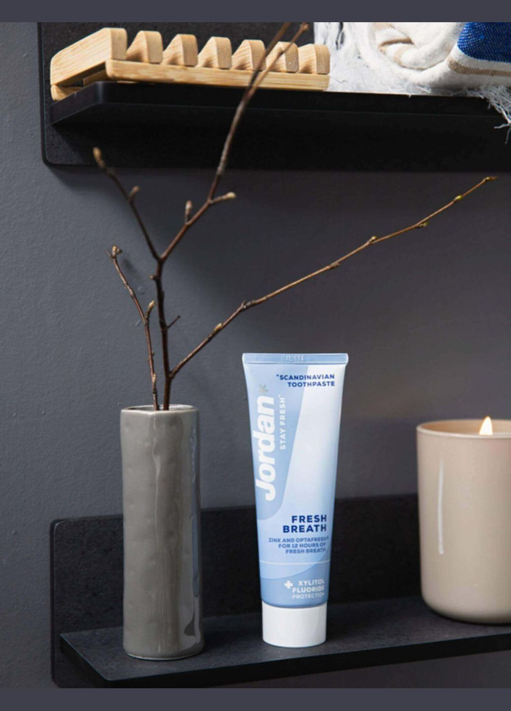 Зубная паста Fresh Breath с цинком и ксилитом, 75 мл Jordan 1200543 (328396657)