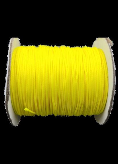 Шнур на метраж Нейлоновий вощений для рукоділля та творчості Жовтий 0.8 мм Finding (316251686)
