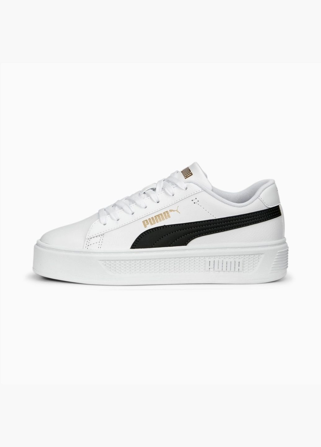 Кроссовки женские Smash Platform V3 White 390758-04 Puma белые (332610105)