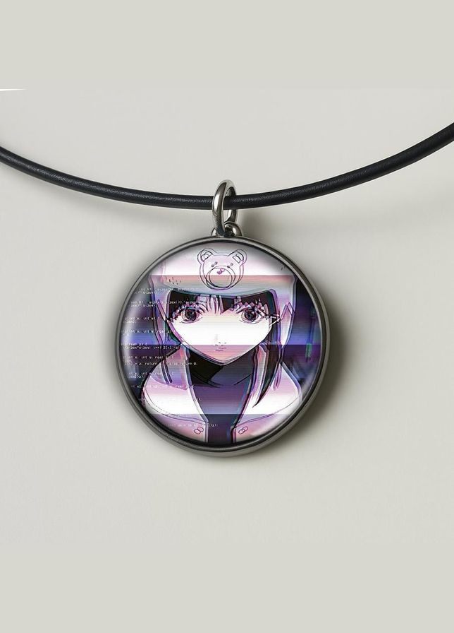 Підвіска (кулон) Аніме Експерименти Лейн #05 (круглий) No Brand (328050846)