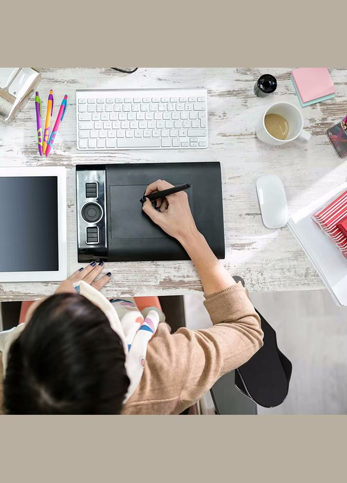 Подставка под запястье для клавиатуры, мыши с эргономичным дизайном подлокотник для компьютера No Brand (316157418)