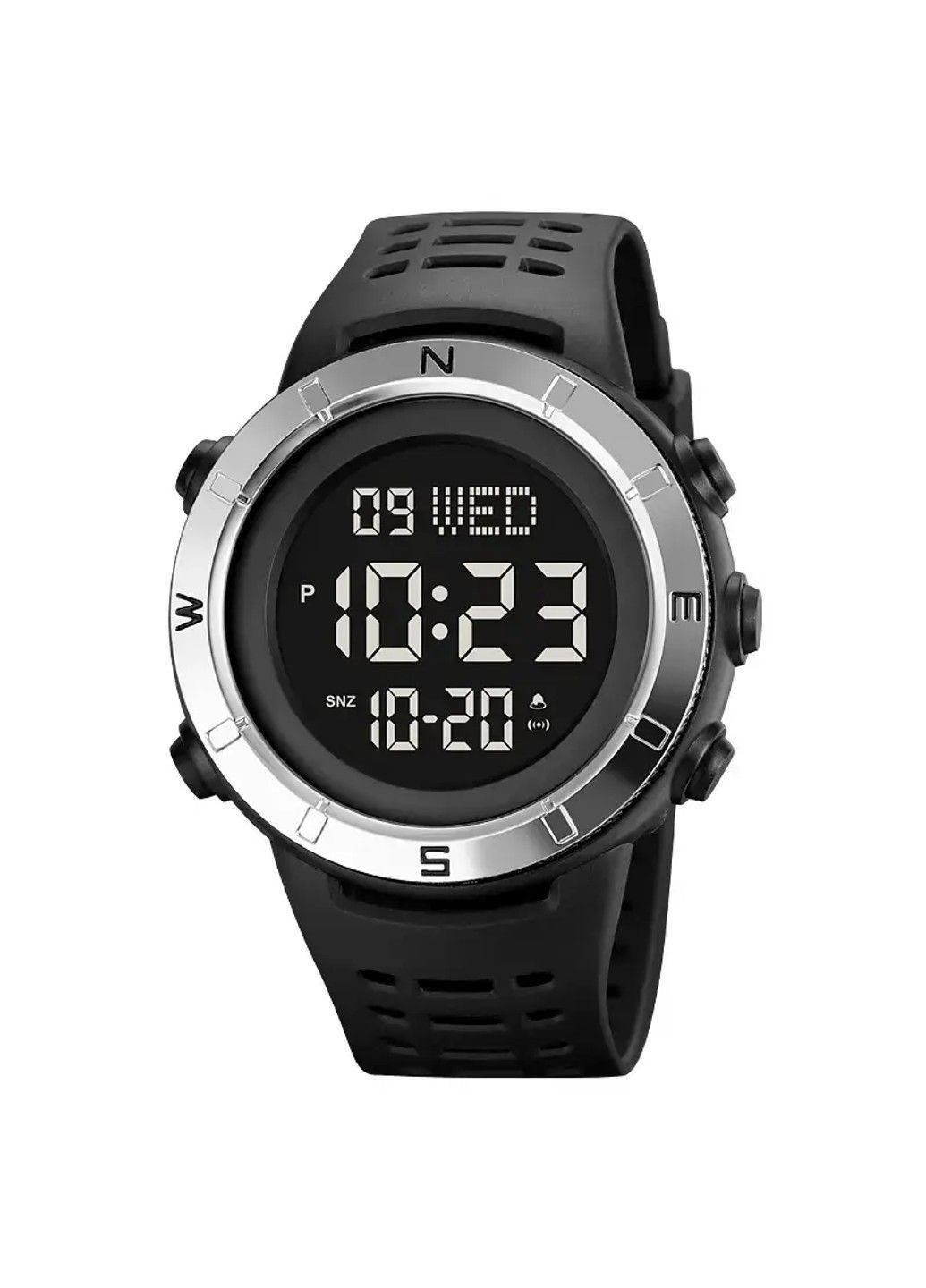 Чоловічий спортивний годинник 2015 (Чорний з чорним циферблатом S) Skmei (314484029)