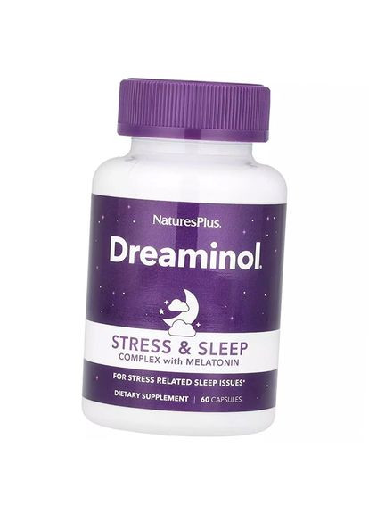 Комплекс для снятия стресса с мелатонином, Dreaminol Stress and Sleep Complex with Melatonin, 60капс (72375026) Nature's Plus (361308408)