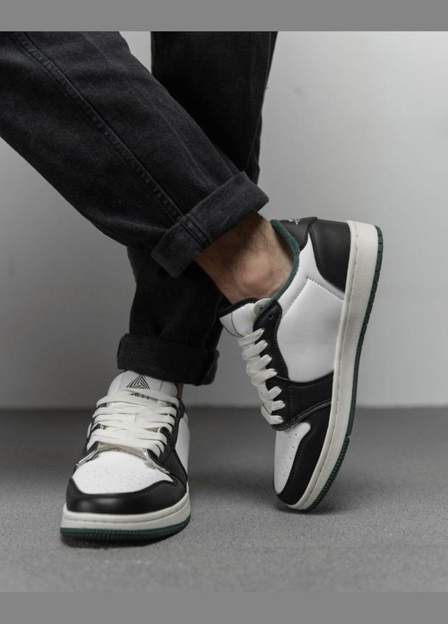 Чорно-білі Зимовий чоловічі зимові кросівки на флісі білі з чорним No Brand