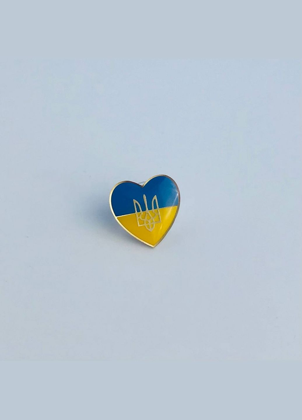 Значок патриотический сердце Украины с трезубцем. Dobroznak (280827291)