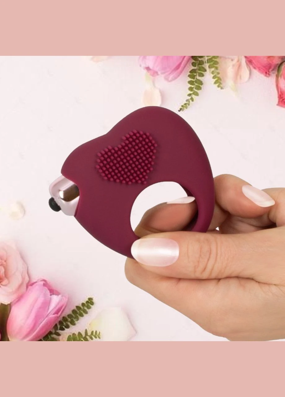 Силіконове віброкільце у формі серця Magic Shiver "Vibrating Cock Ring" You2Toys (299386655)