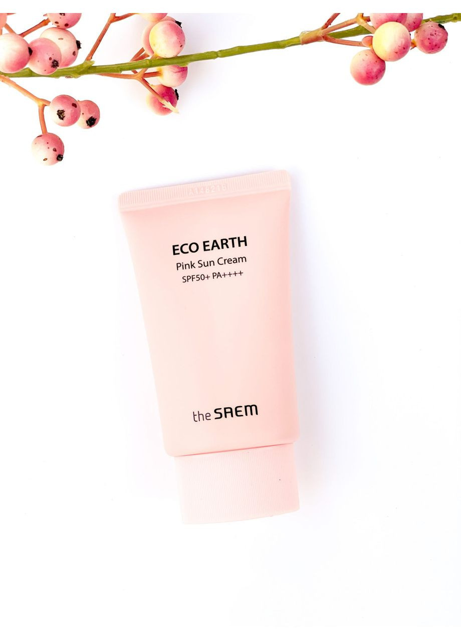 The Saem Сонцезахисний крем із каламіном Sun Eco Earth Pink Sun Cream SPF50 PA 50ml — Крем, Південна Корея (358500560)