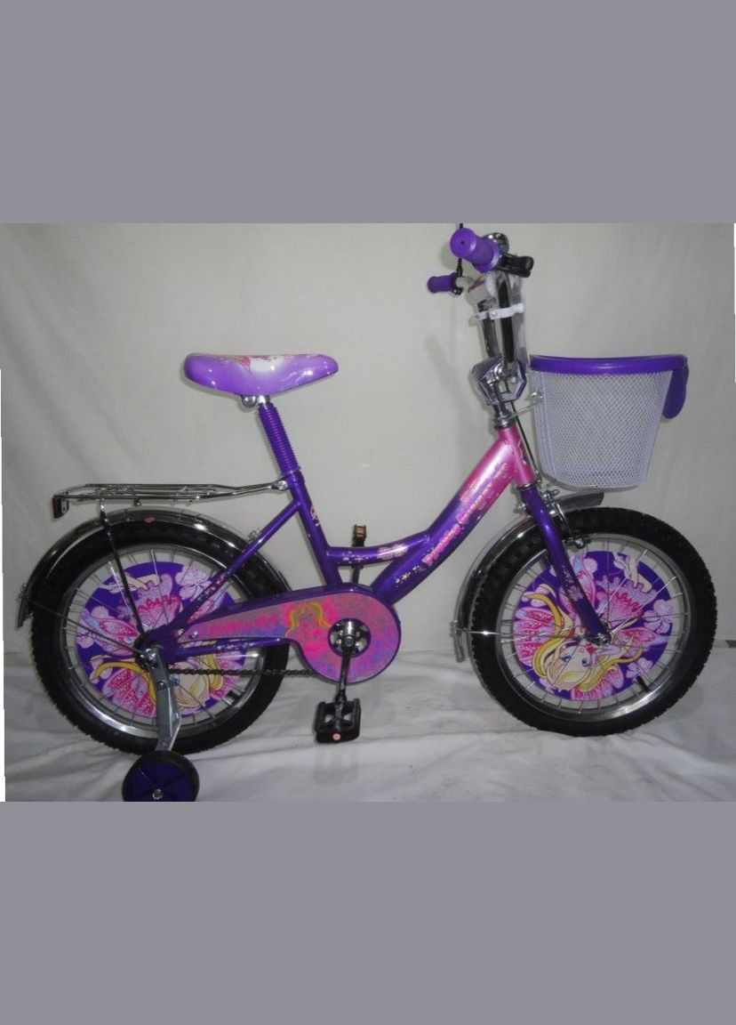 Велосипед ПРИНЦЕСА із кошиком від : для маленьких принцес Фіолетовий, 16 Crosser (267810071)