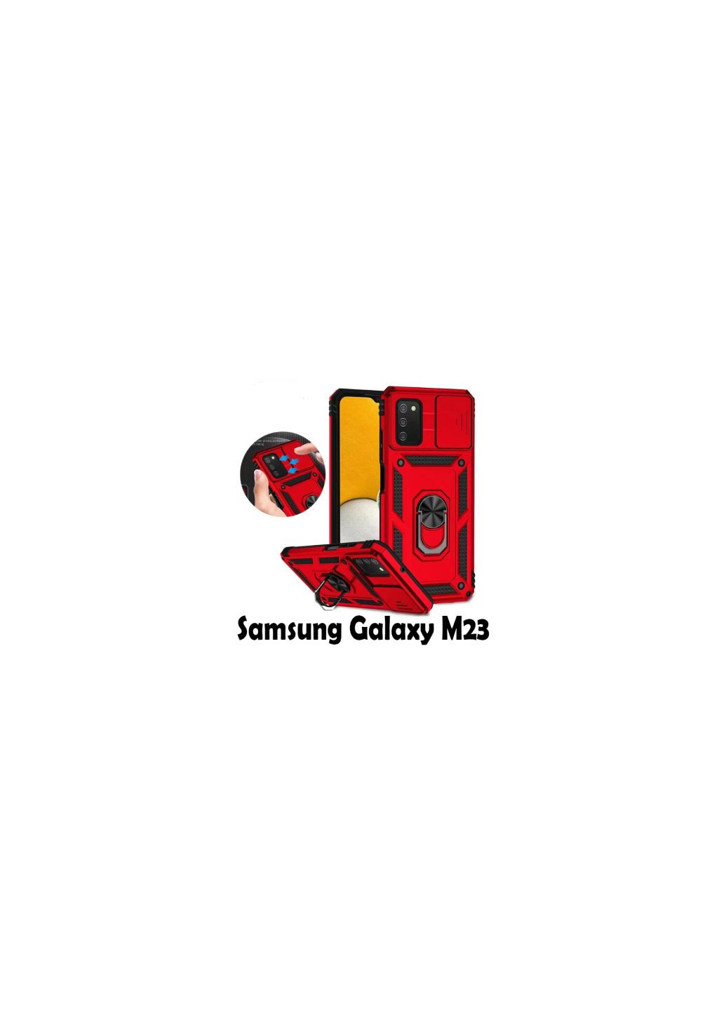 Чехол для моб. телефона Military Samsung Galaxy M23 SMM236 Red (707371) BeCover military samsung galaxy m23 sm-m236 red (275079946)