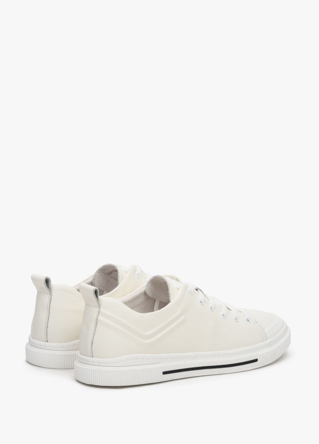 Світло-бежеві кеди низькі, колір молочний Estro