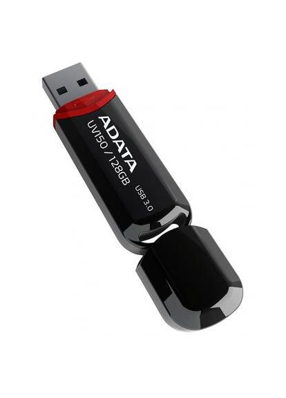 USB флеш накопичувач 128GB UV150 Black USB 3.0 (AUV150-128G-RBK) ADATA (305319487)