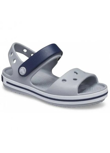 Серые повседневные сандалии crocband sandal 1-32.5-20.5 см light grey/navy 12856 Crocs