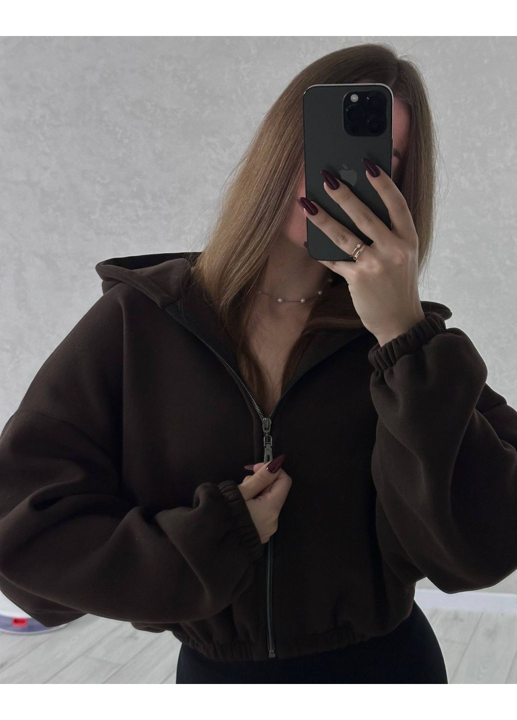 Теплый зип тощие оверсайз • трехнить на флисе • двойной капюшон и качественная фурнитура • ЗАМЕРЫ В ОПИСАНИИ GD/GL Модний простір (370853978)