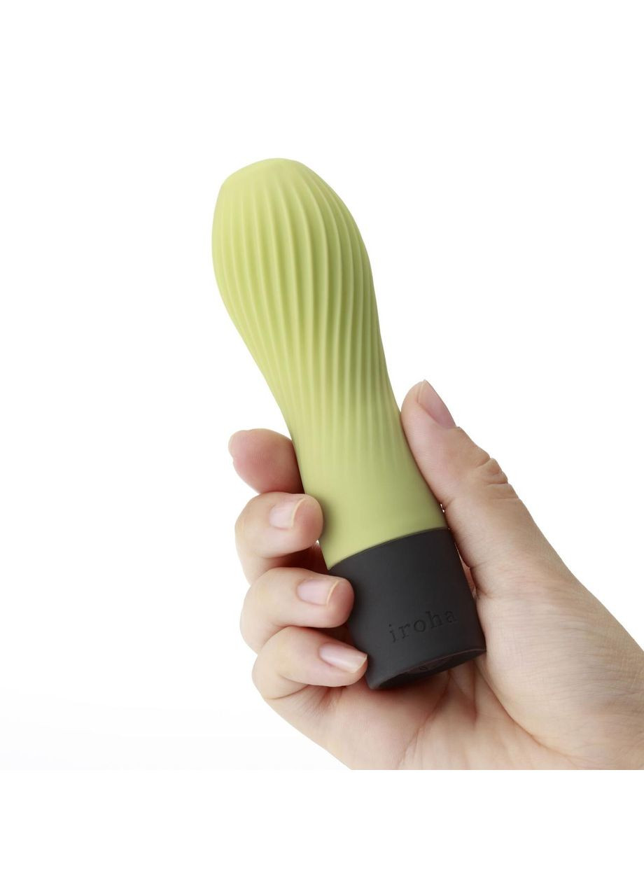 Вібратор ZEN Matcha з ніжною ребристою поверхнею SO4913 Iroha (303891351)