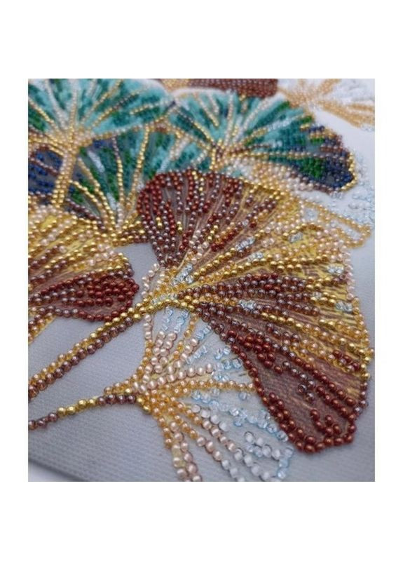 Набор-миди для вышивания бисером «Изумрудная ветвь» AMB-088 на натуральном холсте Abris Art (316266978)